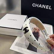 Fortok Chanel Headband CC Logo White - 4