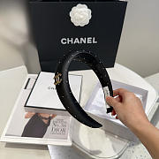 Fortok Chanel Headband CC Logo Black Gold Hardware - 6