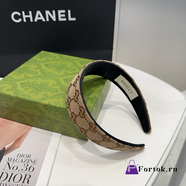Fortok Gucci GG Canvas Headband  - 1