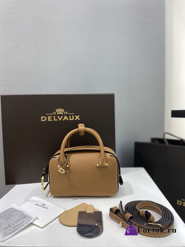 Fortok Delvaux Cool Box Brown 16.5 x 7.5 x 11 cm - 1