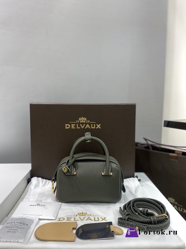 Fortok Delvaux Cool Box Black Green 16.5 x 7.5 x 11 cm - 1