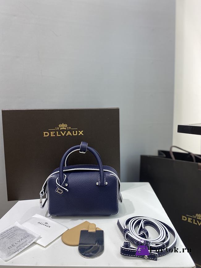 Fortok Delvaux Cool Box Navy 16.5 x 7.5 x 11 cm - 1