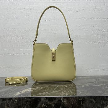 Fortok Celine Small Camille 16 Soft Bag In Smooth Calfskin Leather Yellow 24.5 x 21.5 x 5 cm