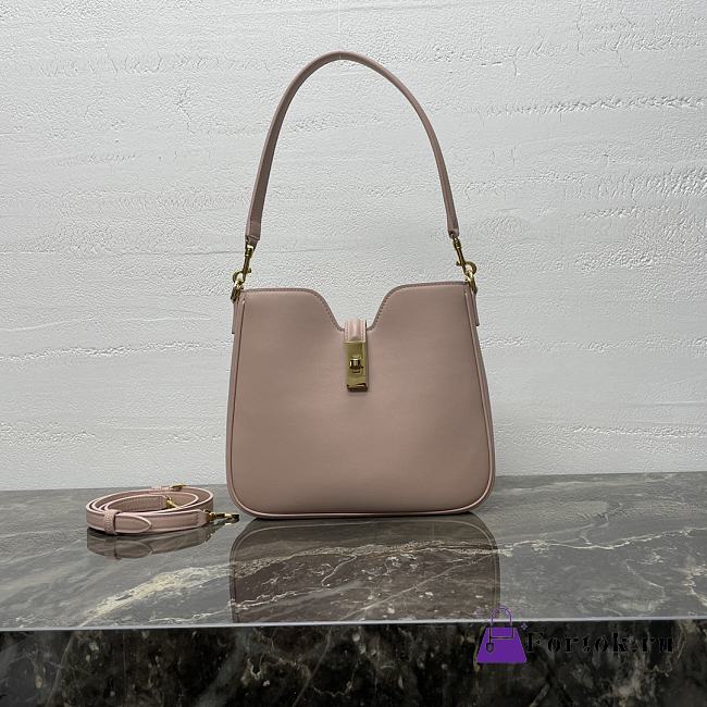 Fortok Celine Small Camille 16 Soft Bag In Smooth Calfskin Leather Pink 24.5 x 21.5 x 5 cm - 1