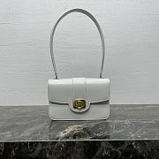 Fortok TEEN CELINE JOSEPHINE bag IN shiny calfskin White 18.5 X 13 X 5 cm - 1