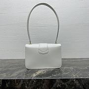 Fortok TEEN CELINE JOSEPHINE bag IN shiny calfskin White 18.5 X 13 X 5 cm - 2