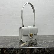 Fortok TEEN CELINE JOSEPHINE bag IN shiny calfskin White 18.5 X 13 X 5 cm - 5