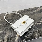 Fortok TEEN CELINE JOSEPHINE bag IN shiny calfskin White 18.5 X 13 X 5 cm - 6
