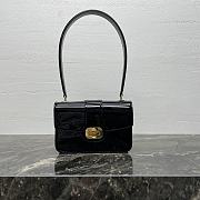 Fortok TEEN CELINE JOSEPHINE bag IN shiny calfskin Black 18.5 X 13 X 5 cm - 1