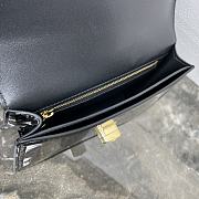 Fortok TEEN CELINE JOSEPHINE bag IN shiny calfskin Black 18.5 X 13 X 5 cm - 3