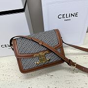 Fortok TRIOMPHE BAG IN TEXTILE AND CALFSKIN Black 22 X 16.5 X 7 cm  - 1