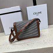 Fortok TRIOMPHE BAG IN TEXTILE AND CALFSKIN Black 22 X 16.5 X 7 cm  - 3