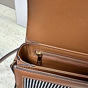 Fortok TRIOMPHE BAG IN TEXTILE AND CALFSKIN Black 22 X 16.5 X 7 cm  - 6