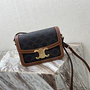 Fortok TEEN TRIOMPHE BAG IN Triomphe Canvas and Calfskin Tan 18.5 X 14 X 6 cm - 4