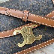 Fortok TEEN TRIOMPHE BAG IN Triomphe Canvas and Calfskin Tan 18.5 X 14 X 6 cm - 3