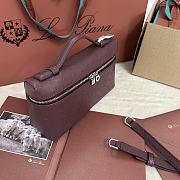 Fortok Loro Piana Extra Pocket L19 Ostrich Leather Rouge 19 x 11 x 6.5cm - 5