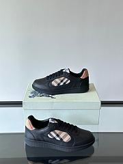 Fortok Burberry Men's Check Terrace Sneakers Black - 3