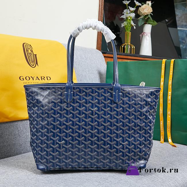 Fortork Goyard Artois Tote Navy Blue 39cm x 32cm x 57cm - 1
