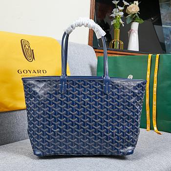 Fortork Goyard Artois Tote Navy Blue 39cm x 32cm x 57cm