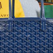 Fortork Goyard Artois Tote Navy Blue 39cm x 32cm x 57cm - 5