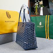 Fortork Goyard Artois Tote Navy Blue 39cm x 32cm x 57cm - 4