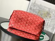 Fortok Goyard Boeing 25 Toilet Bag Red 13 cm x 12 cm x 24 cm - 1