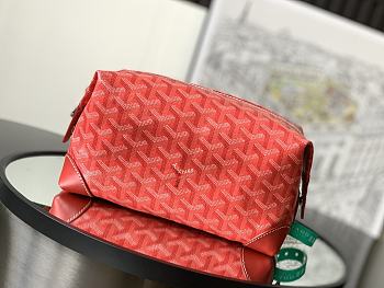 Fortok Goyard Boeing 25 Toilet Bag Red 13 cm x 12 cm x 24 cm