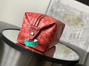 Fortok Goyard Boeing 25 Toilet Bag Red 13 cm x 12 cm x 24 cm - 6