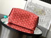 Fortok Goyard Boeing 25 Toilet Bag Red 13 cm x 12 cm x 24 cm - 4