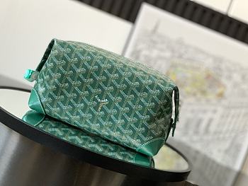 Fortok Goyard Boeing 25 Toilet Bag Green 13 cm x 12 cm x 24 cm
