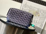 Fortok Goyard Boeing 25 Toilet Bag Blue Navy 13 cm x 12 cm x 24 cm - 2
