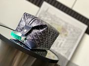 Fortok Goyard Boeing 25 Toilet Bag Blue Navy 13 cm x 12 cm x 24 cm - 3