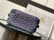 Fortok Goyard Boeing 25 Toilet Bag Blue Navy 13 cm x 12 cm x 24 cm - 5