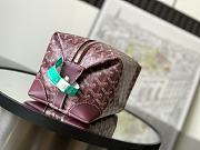 Fortok Goyard Boeing 25 Toilet Bag Rouge 13 cm x 12 cm x 24 cm - 6