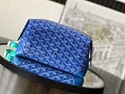 Fortok Goyard Boeing 25 Toilet Bag Blue 13 cm x 12 cm x 24 cm - 1
