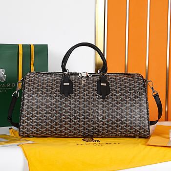 Fortok Goyard Boston 50 Black And Brown 49 X 22 x 27 CM