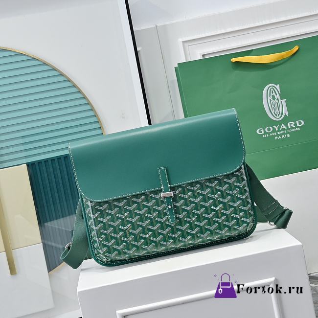 Fortok Goyard Coursier Messenger Bag Green 32 × 4 × 25 cm - 1