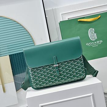 Fortok Goyard Coursier Messenger Bag Green 32 × 4 × 25 cm