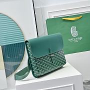 Fortok Goyard Coursier Messenger Bag Green 32 × 4 × 25 cm - 6