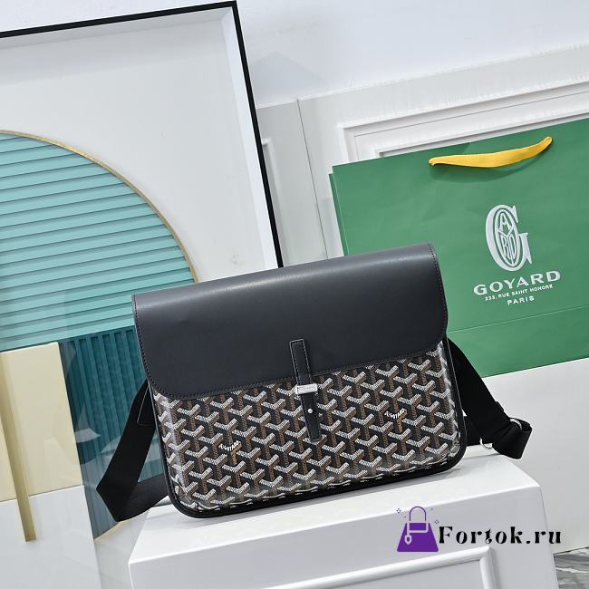Fortok Goyard Coursier Messenger Bag Black 32 × 4 × 25 cm - 1