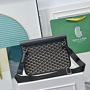 Fortok Goyard Coursier Messenger Bag Black 32 × 4 × 25 cm - 5