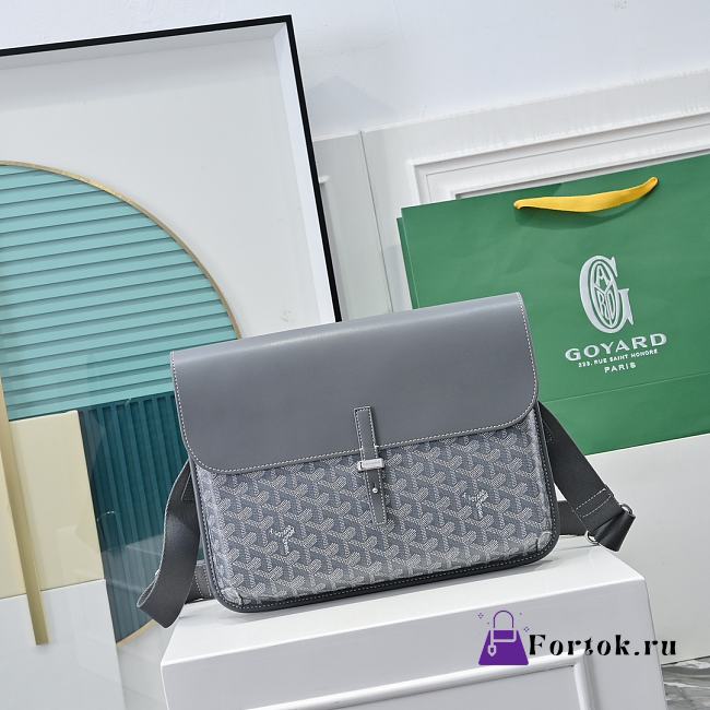 Fortok Goyard Coursier Messenger Bag Grey 32 × 4 × 25 cm - 1