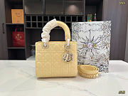 Fortok Dior Lady Dior ABC Bag Yellow 20 x 17 cm - 1