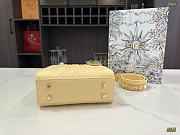 Fortok Dior Lady Dior ABC Bag Yellow 20 x 17 cm - 3