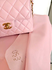 Fortok Chanel Flap Bag Pink 11.5 x 22 x 6 cm - 3
