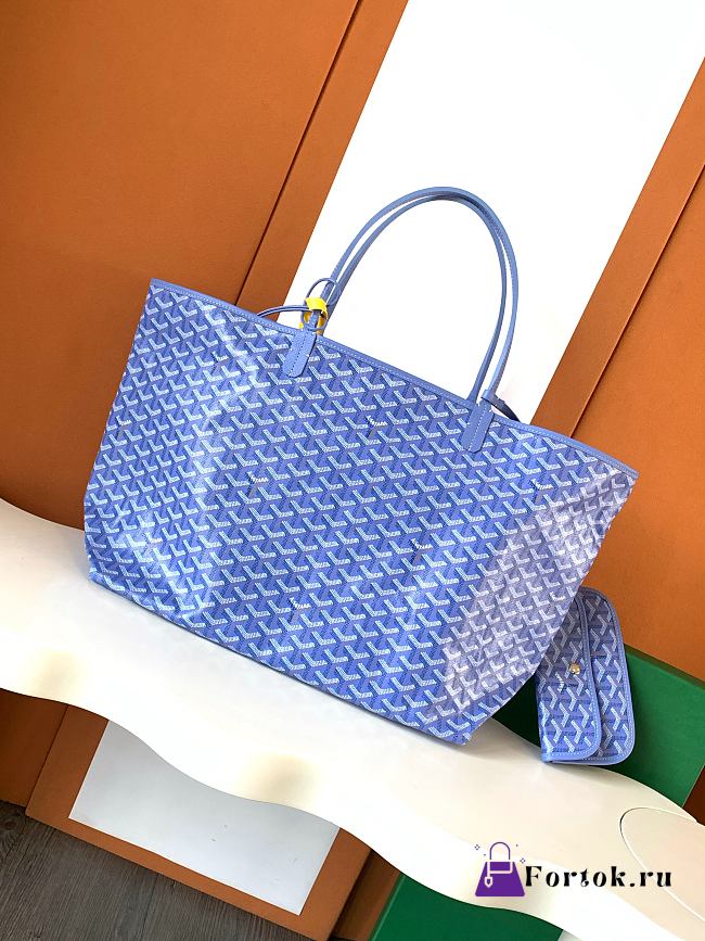 Fortok GOYARD Limited 2025 Saint Louis PM Reversible Bag Tote Blue 28 x 15 x 34 cm - 1