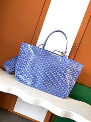 Fortok GOYARD Limited 2025 Saint Louis PM Reversible Bag Tote Blue 28 x 15 x 34 cm - 4