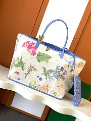 Fortok GOYARD Limited 2025 Saint Louis PM Reversible Bag Tote Blue 28 x 15 x 34 cm - 2