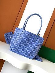 Fortok GOYARD Limited 2025 Saint Louis Mini Reversible Bag Tote Blue 20 x 20 x 8 cm - 3