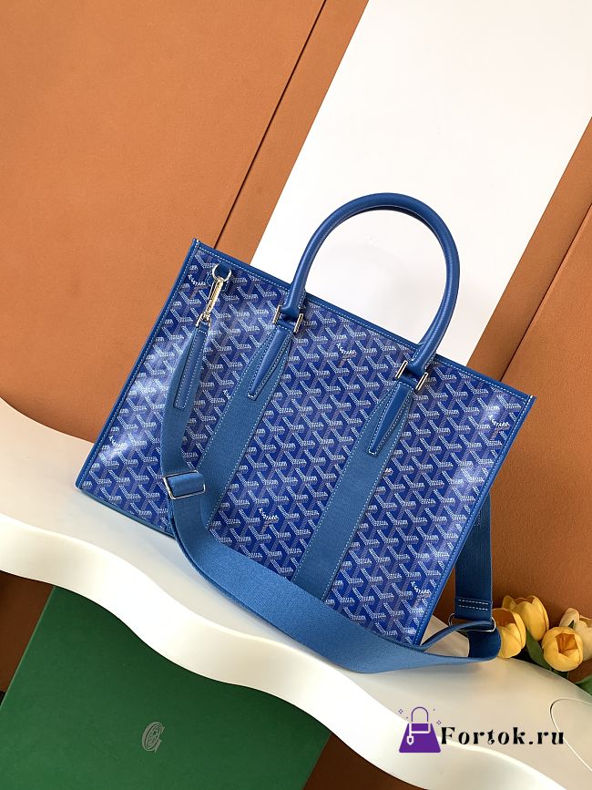 Fortok Goyard Morvan Blue 39 × 6.5 × 29 cm - 1